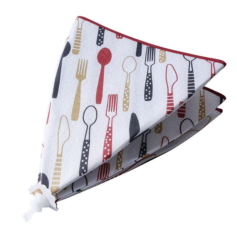 Insulation Dish Cover Kitchen Tool Meal Cover Foldable Dust-Proof Insulation Household Aluminum Foil Dining Table Cover