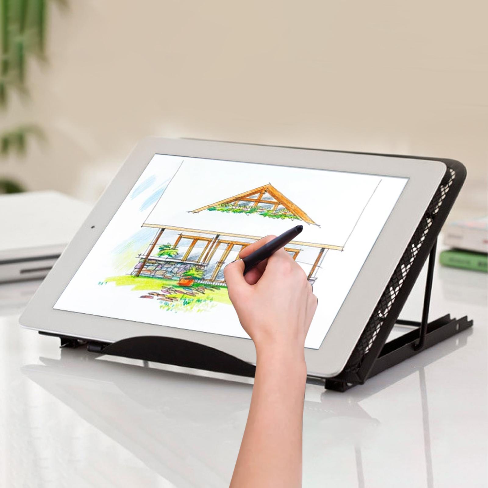 Giá Đỡ Laptop Máy Tính Xách Tay Bằng Kim Loại 6 Mức Độ Cao Phù Hợp