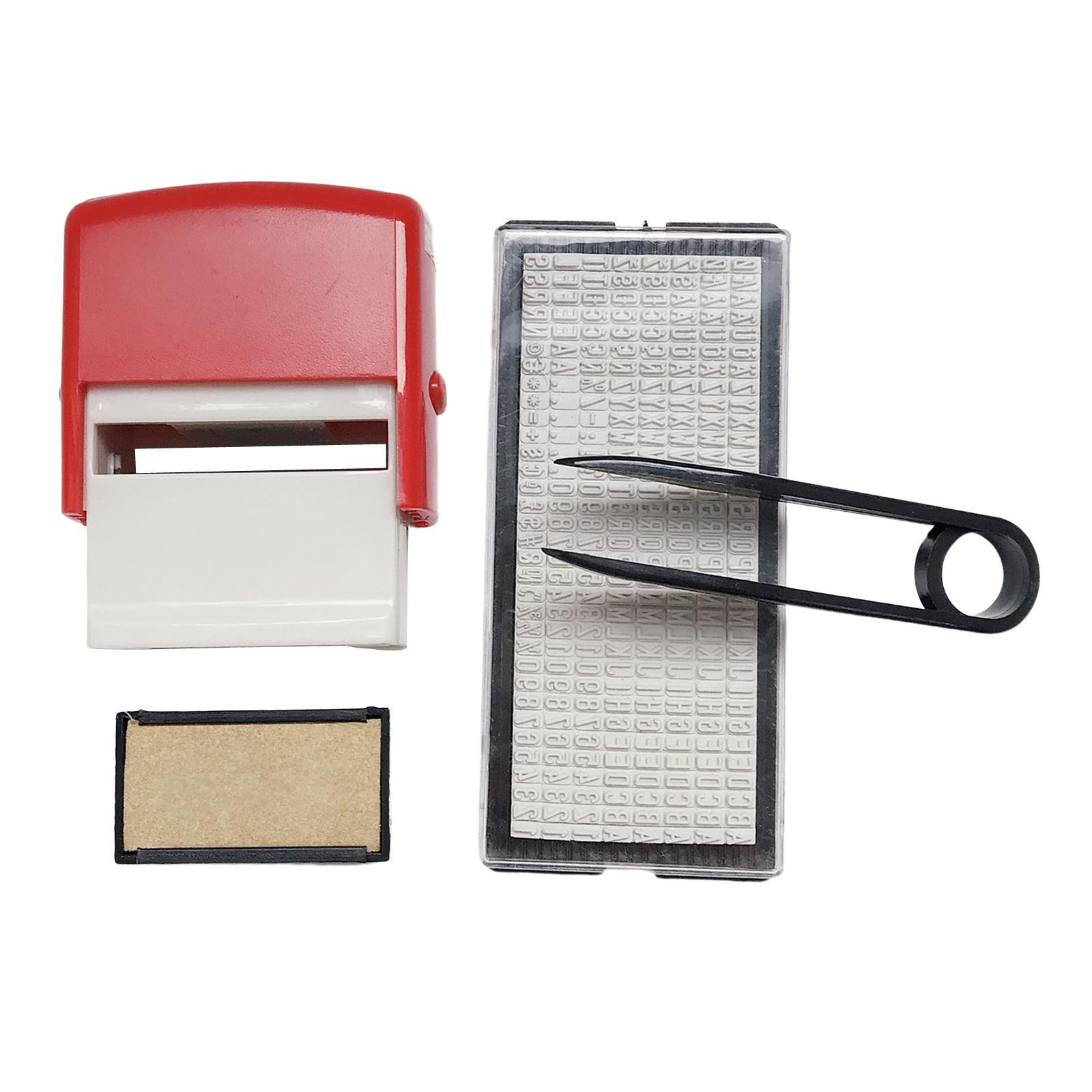 Mini Personalised Stamp Set Painting Alphabet Number for Home