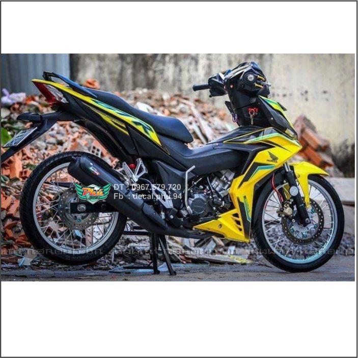 Tem Winner GTR vàng đen xanh