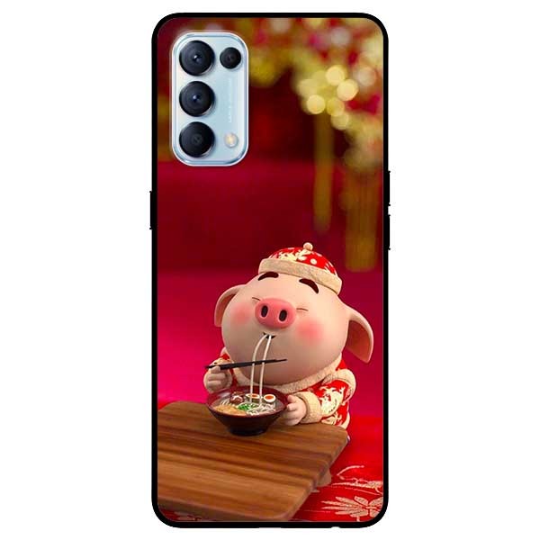 Ốp lưng dành cho Oppo Reno 5 mẫu Heo Ăn