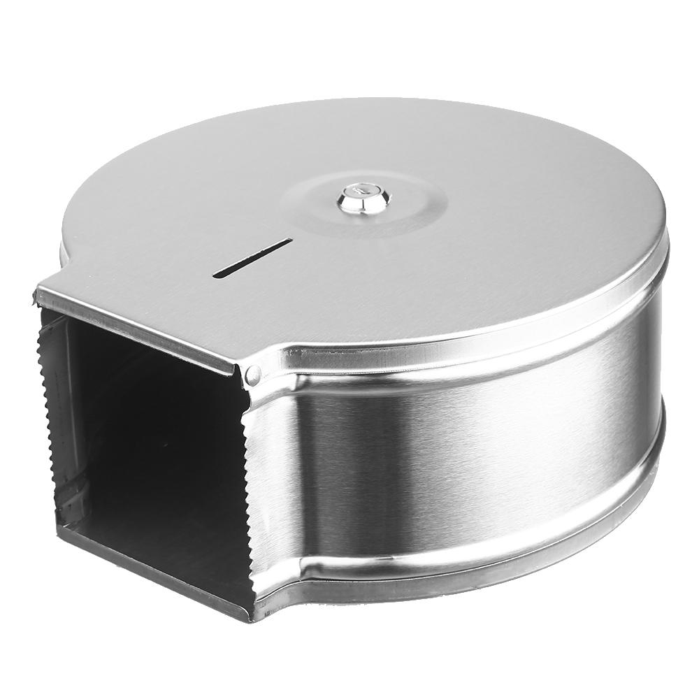 Hộp đựng giấy cuộn có dung tích lớn, giá để đồ, chức năng 2 trong 1, bằng thép không gỉ