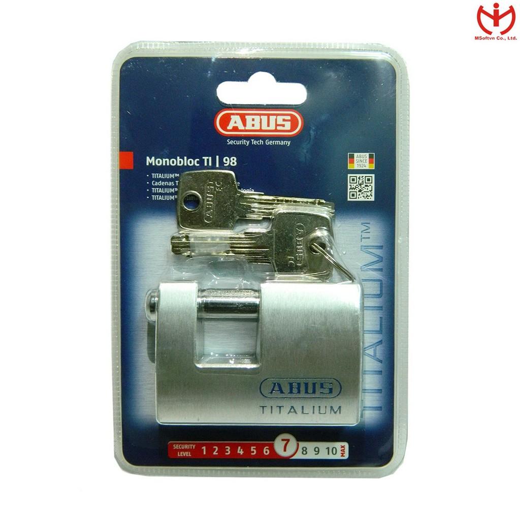 Khóa cầu ngang ABUS 98TI/70 thân TITALIUM rộng 70mm - MSOFT