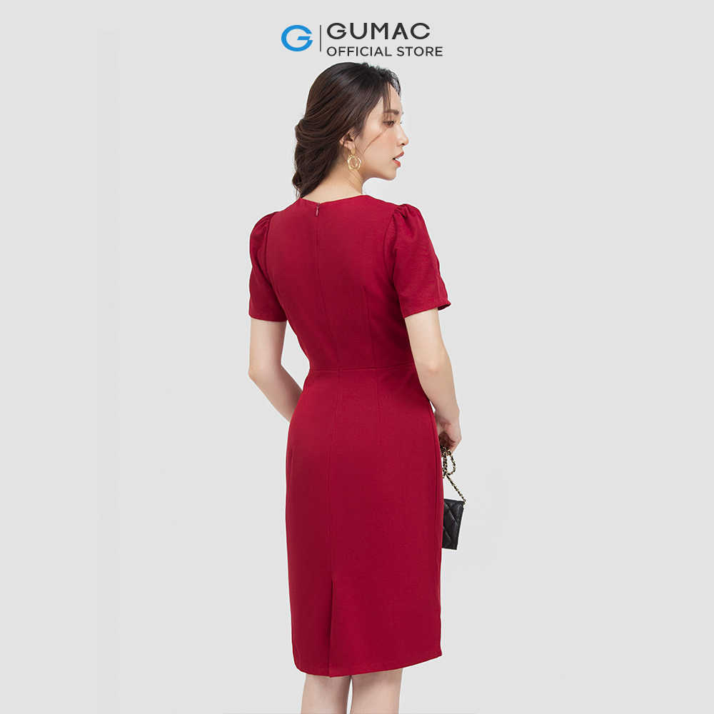 Đầm body GUMAC DC06012 phối phụ kiện