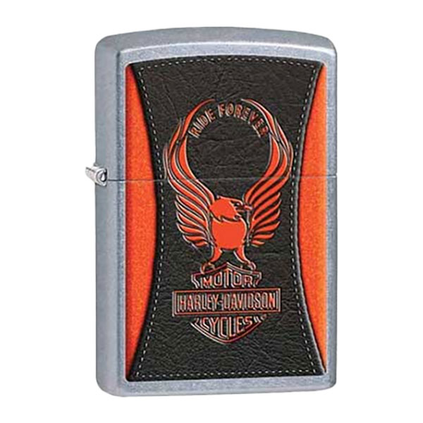 Bật Lửa Zippo 28823 - Bật Lửa Zippo Hd Harley Davidson Orange Eagle Ride Forever