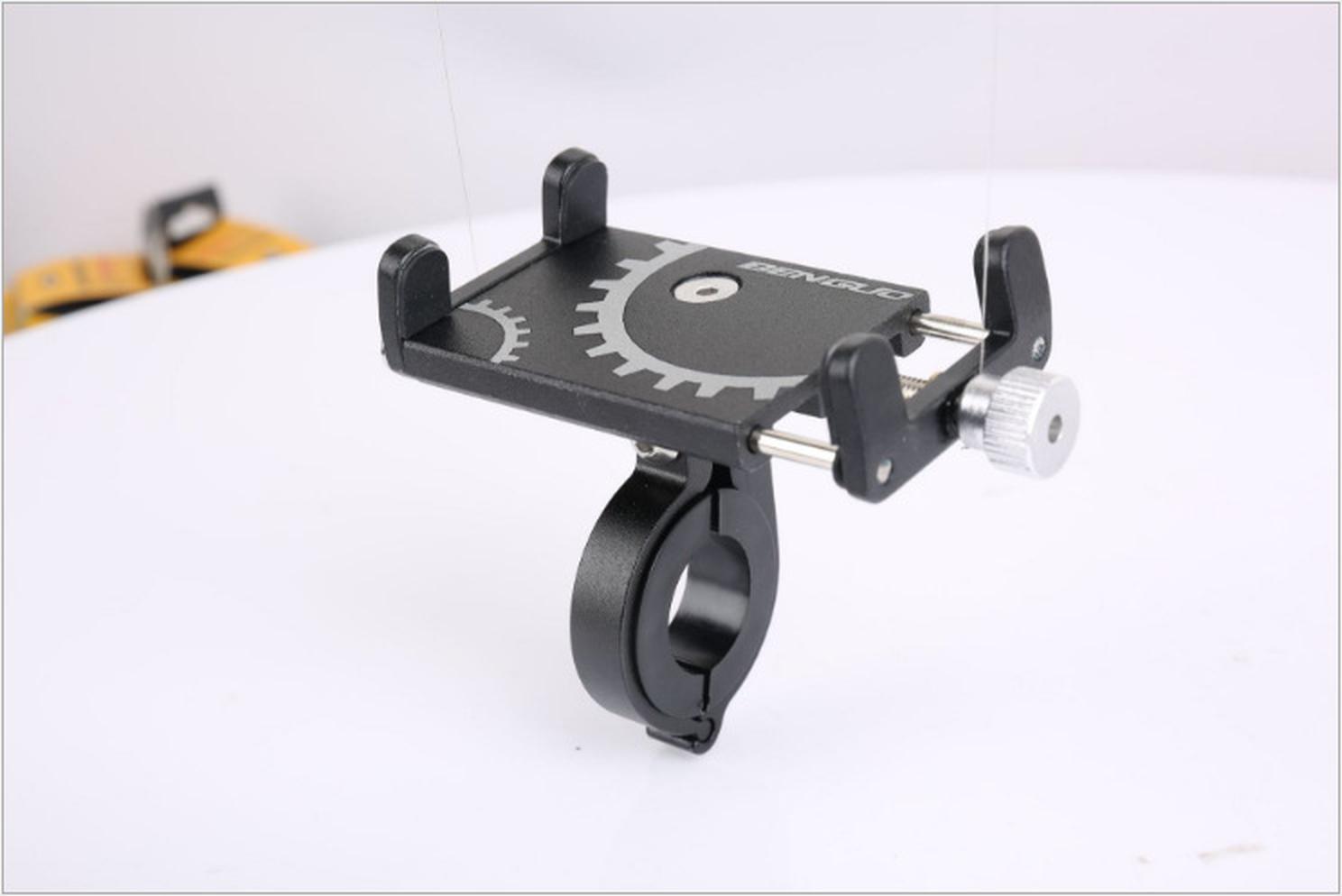 Phong cách mới nhất đi xe đạp giá đỡ điện thoại di động pin định vị xe điện xe máy giá đỡ điện thoại hợp kim nhôm cố định xe đạp