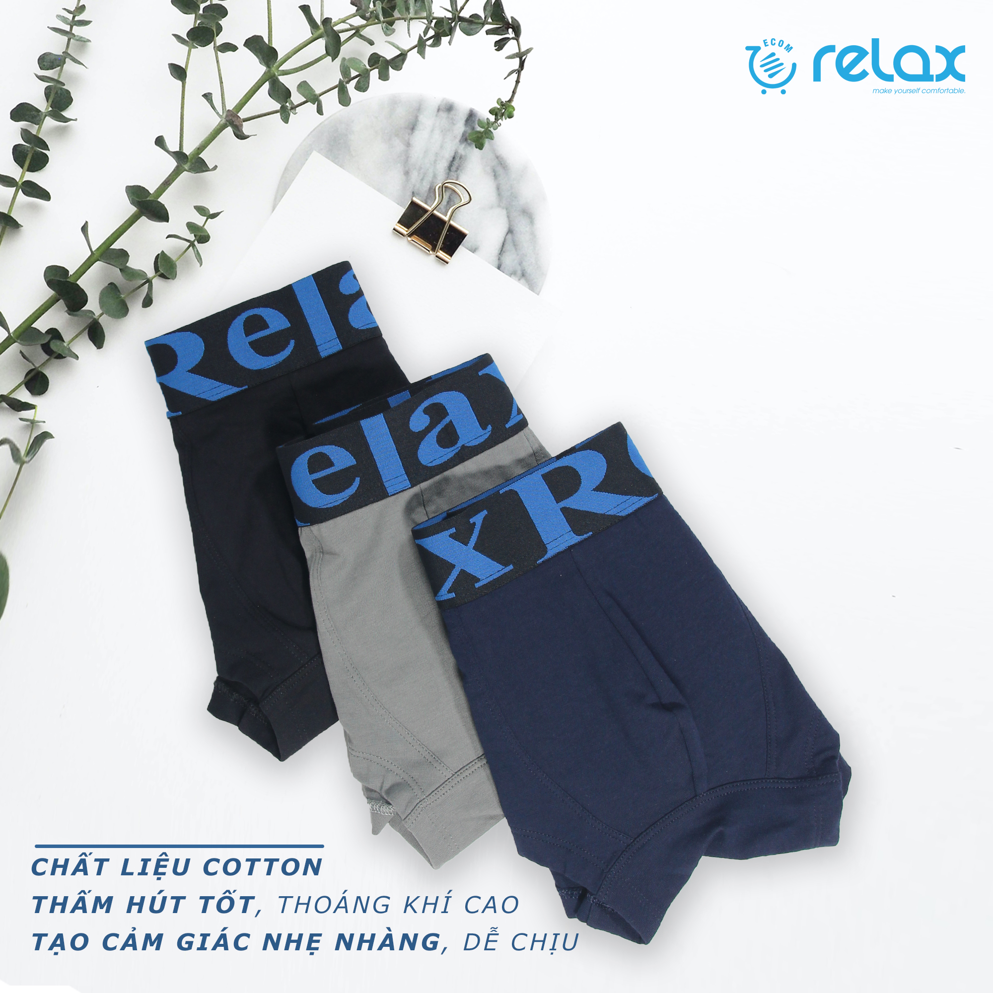 Combo 5 Quần Lót Nam Relax Mã RLTK037 Dạng Brief