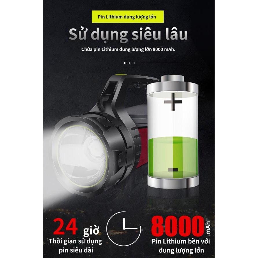 Đèn Pin LED trợ sáng chuyên dụng du lich chiếu xa diện rộng 1200m