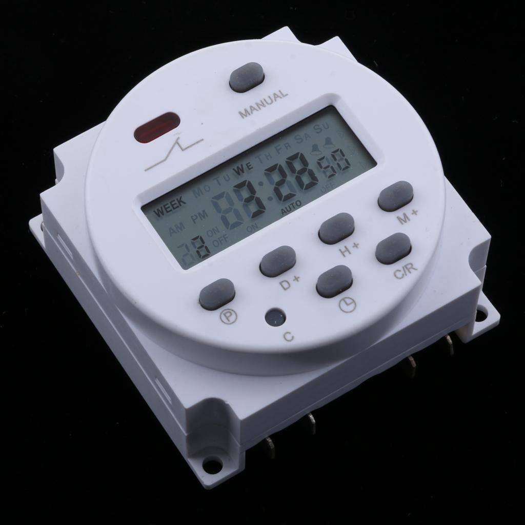 2xDC 12V Digital LCD Weekly Electronics Relay Time Programmable Timer