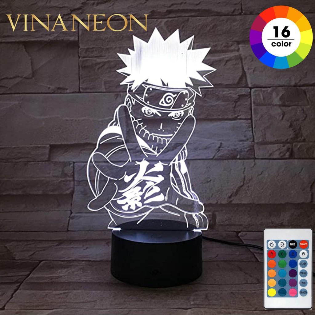 Đèn Led Trang Trí ️Đèn Trang Trí Bàn Làm Việc Nhân Vật NARUTO Đèn Neon Trang Trí 3D Anime NARUTO