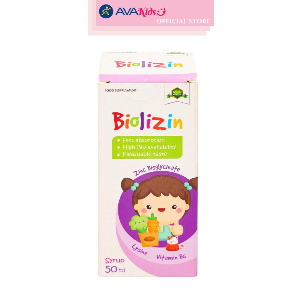 Siro Biolizin tăng cường sức đề kháng 50 ml (từ 3 tháng)
