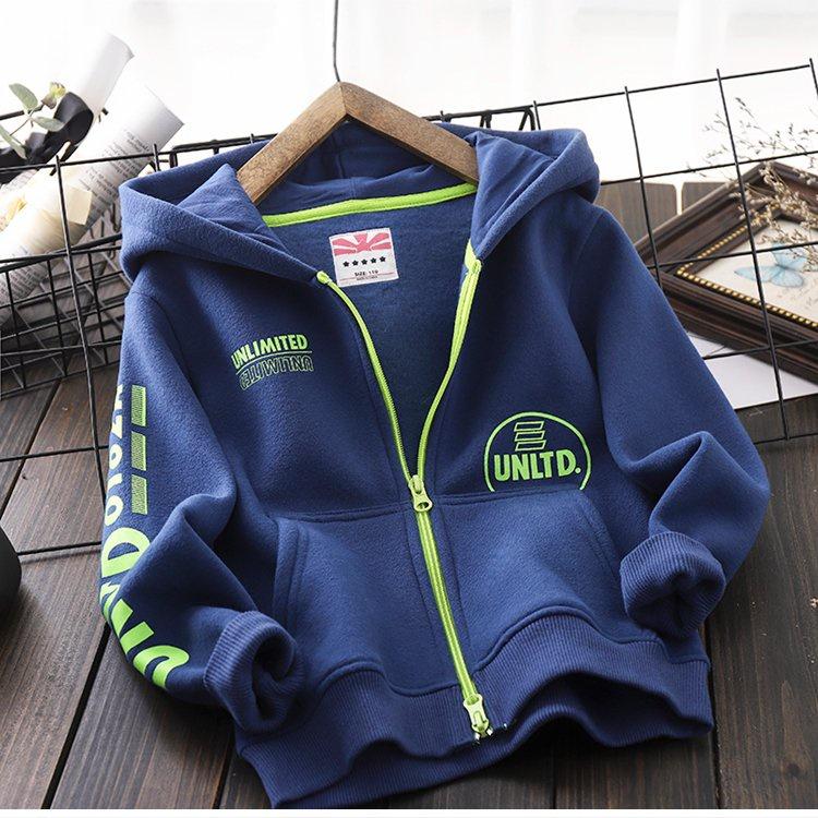 Áo khoác bé trai gái áo nỉ hoodie cho trẻ em từ 6-65KG size đại khóa zip UNLIMITED