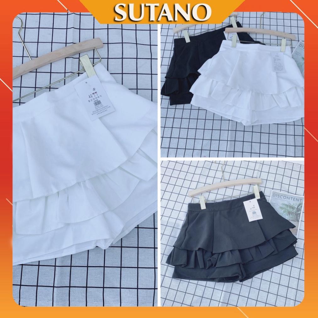 Chân váy ngắn nhiều tầng dập ly bung đẹp SUTANO MÃ CV392