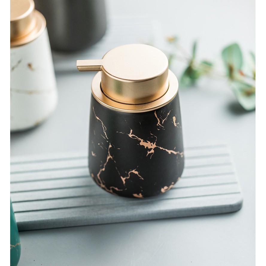 Chai đựng dung dịch sữa tắm trang trí nhà tắm Certina Gold