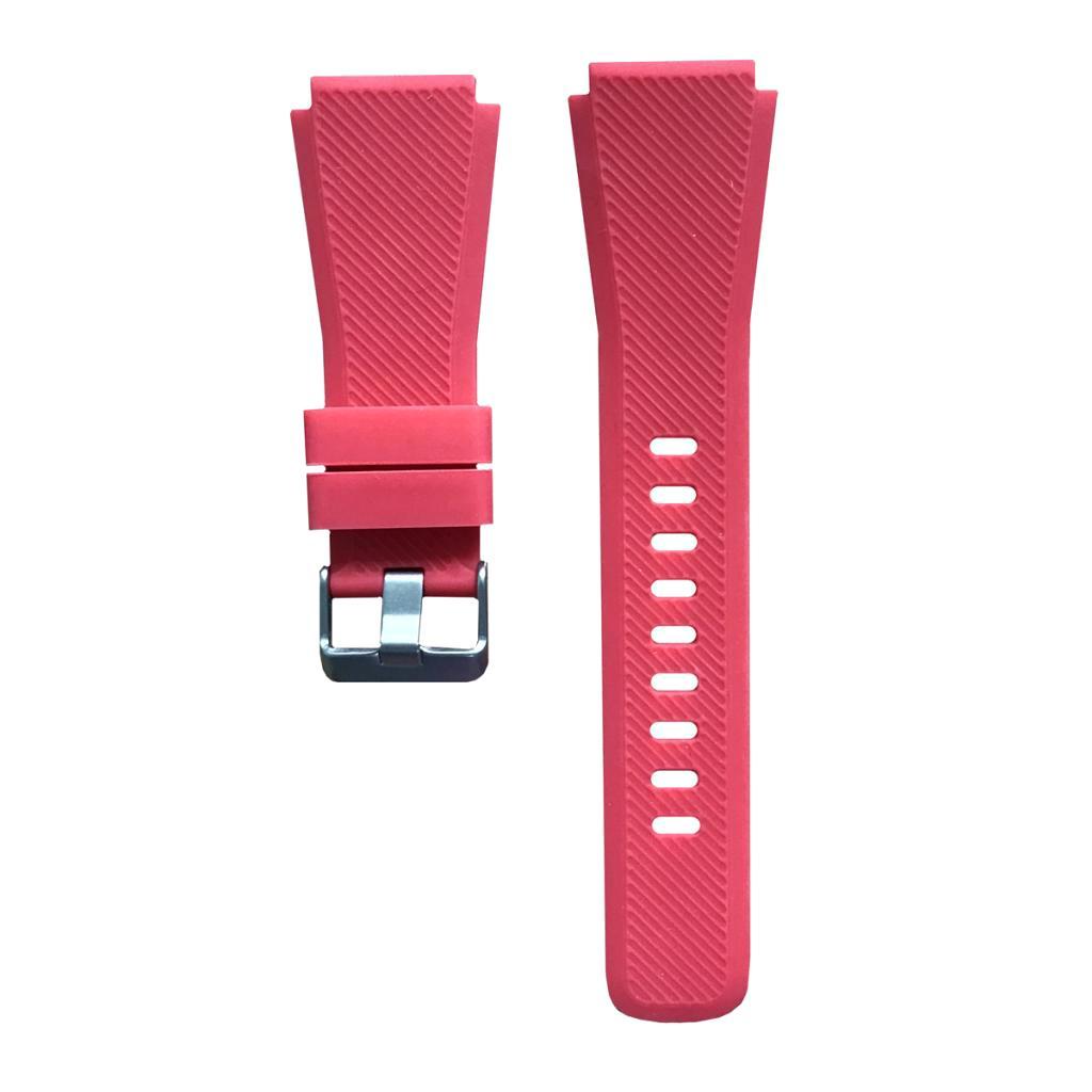 2 Pieces Replacement Silicone Band Strap For Samsung Gear S3 22mm Band