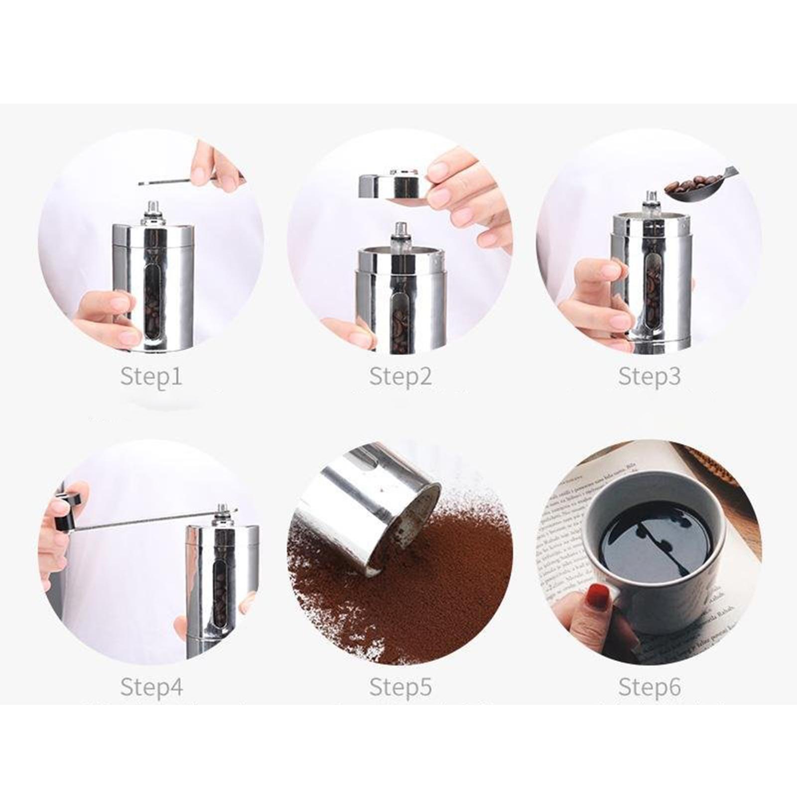 Stainless Steel Manual Coffee Grinder Bean Grinding Tool for Kitchen
