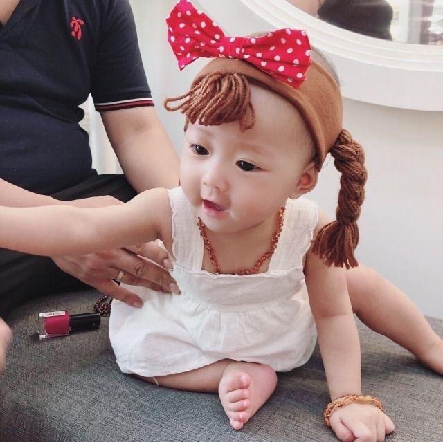 Băng đô tết tóc cho bé