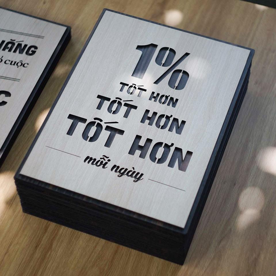 Tranh động lực TBIG083 - 1% tốt hơn, tốt hơn, tốt hơn mỗi ngày