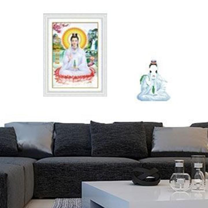 Tranh đá Quan Thế Âm Bồ Tát LV352 - kích thước: 37 * 51cm.