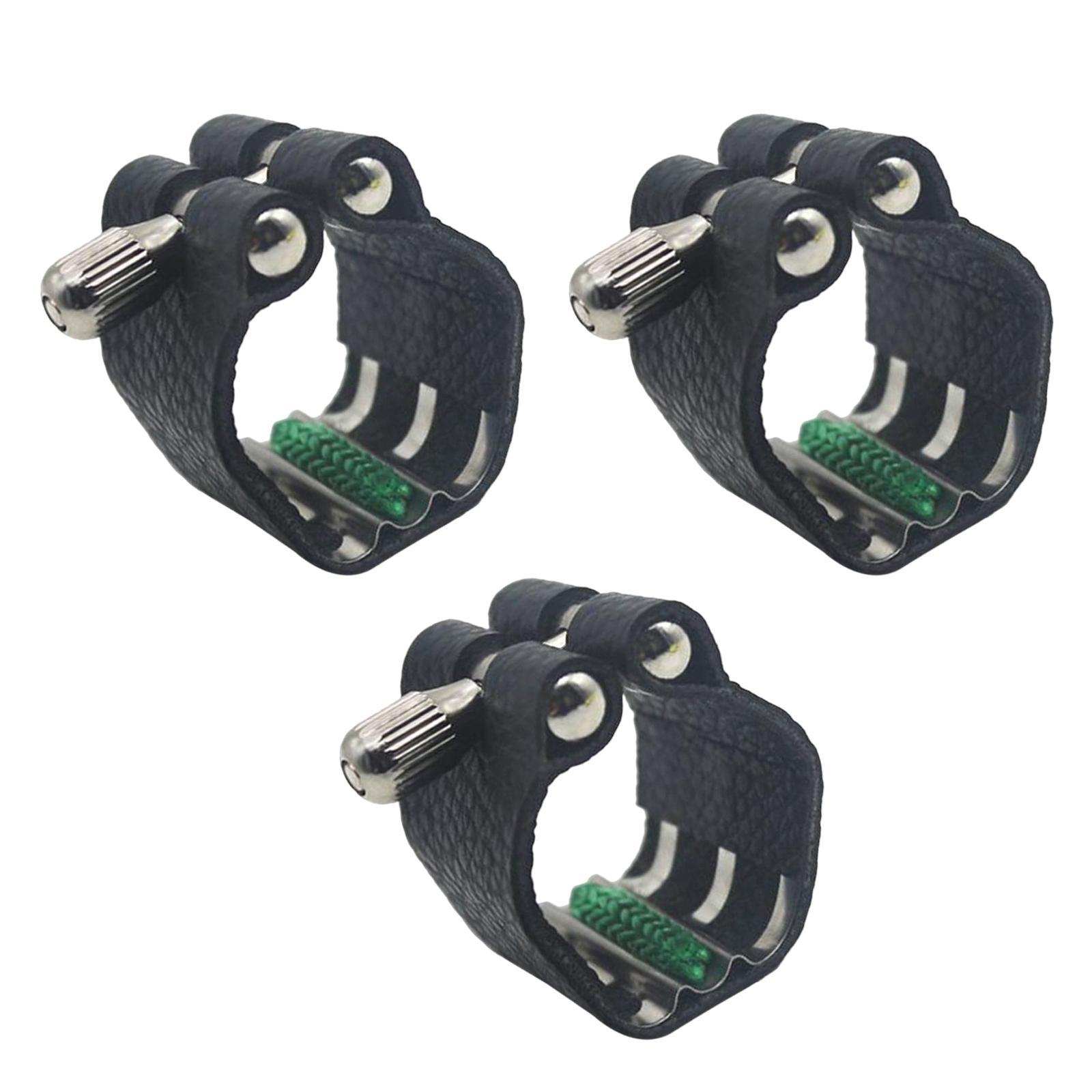 3x Alto Soprano Tenor Saxophone Mouthpiece Ligature Sax Accs