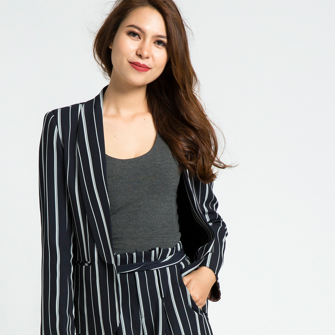 Áo Khoác Blazer Hity TOP086 (Xanh Thủy Thủ Sailor)