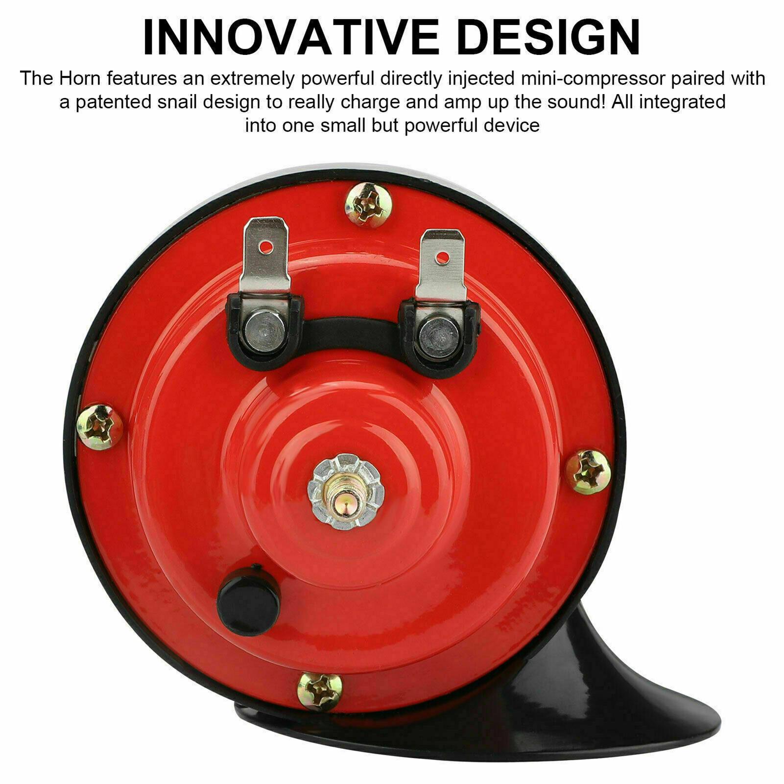 12-V 300dB Train Horn Waterproof for Motorcycle Truck Train Boat Car SUV Boat