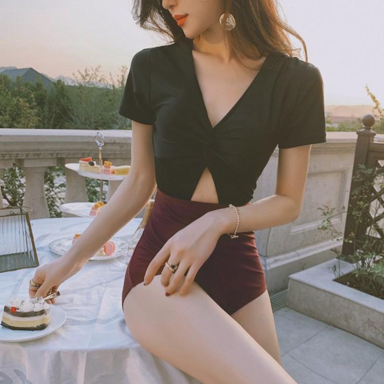 Bikini đi biển cao cấp khoe eo một mảnh Design