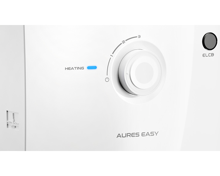 AURES EASY 4.5P Máy nước nóng trực tiếp Ariston AURES EASY 4.5P Bơm trợ lực, Cầu dao chống rò điện ELCB, Vỏ chống thấm [Hàng Chính Hãng]