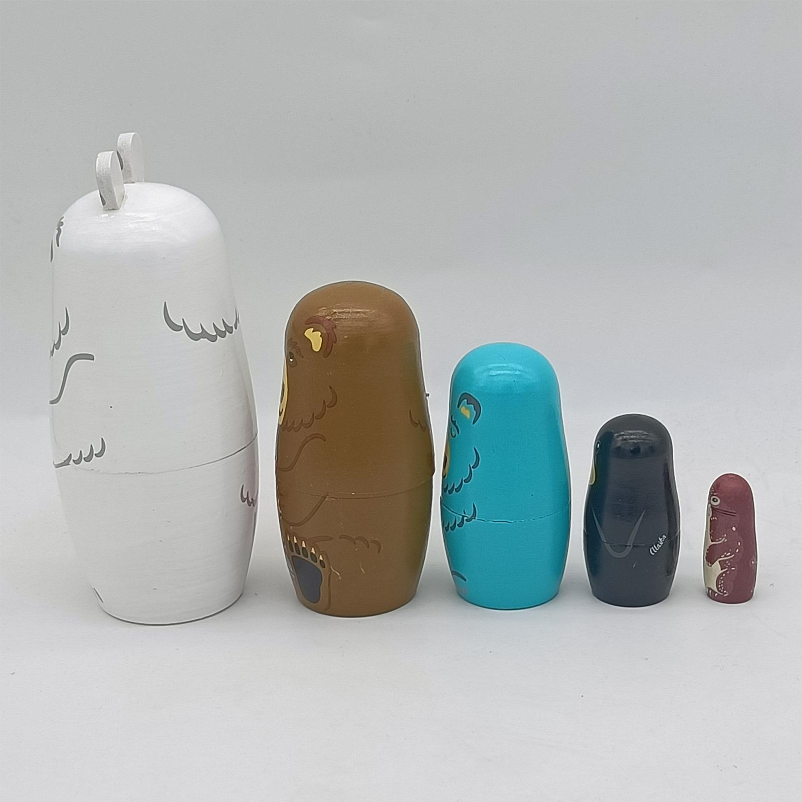 5Pcs Russian Nesting Dolls Decoration Matryoshka for Kids Christmas Children