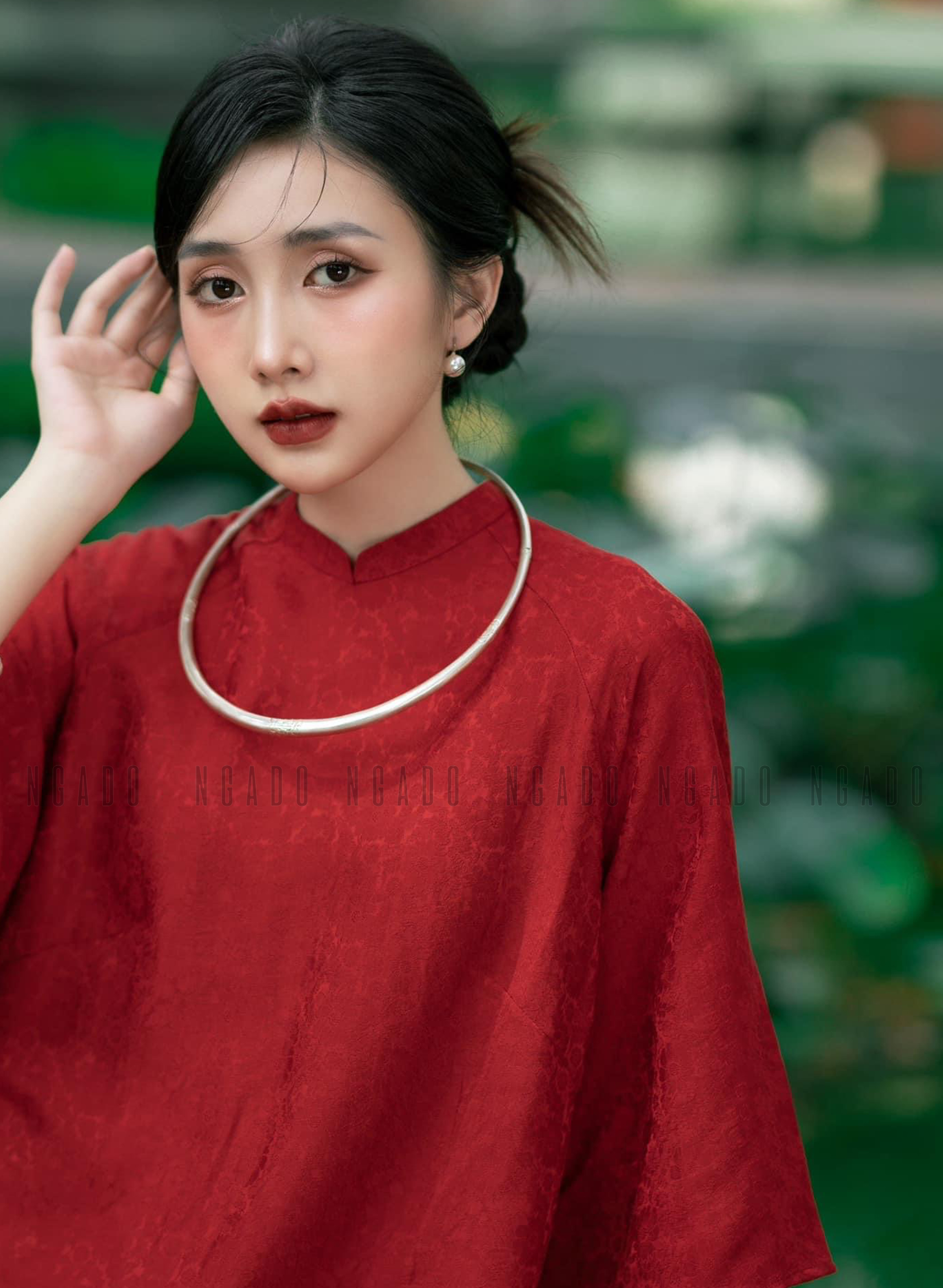 Áo dài Diên Niên NGADO , áo dài Tết , áo dài cách tân , áo dài truyền thống