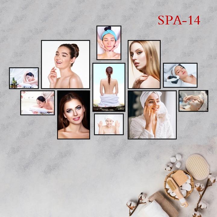 Tranh dán tường Spa, thẩm mỹ, massage, nail, salon tóc.