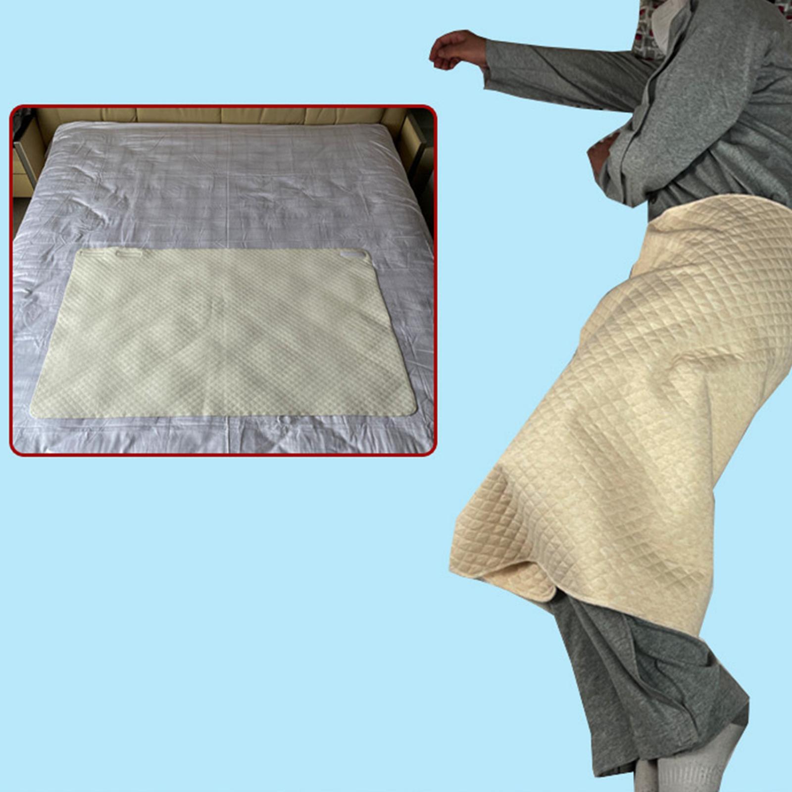 Elderly Diaper Skirt Wearable  Incontinence Bed Pads Yellow