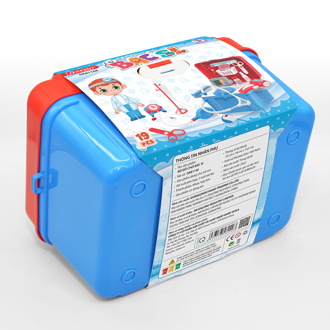 Đồ Chơi Cho Bé : Bộ Đồ Chơi Bác Sĩ Màu Xanh- Màu Hồng DK81148