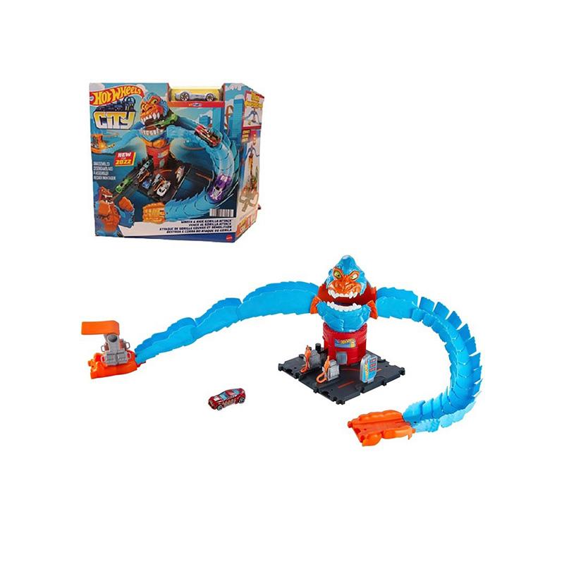 Đồ Chơi Mô Hình Gorilla Hung Bạo Hot Wheels City HDR30/HDR29