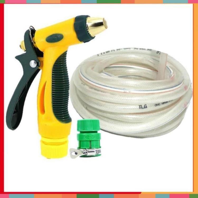 Bộ dây vòi xịt nước rửa xe,tưới cây tăng áp 3 lần 20M 206317