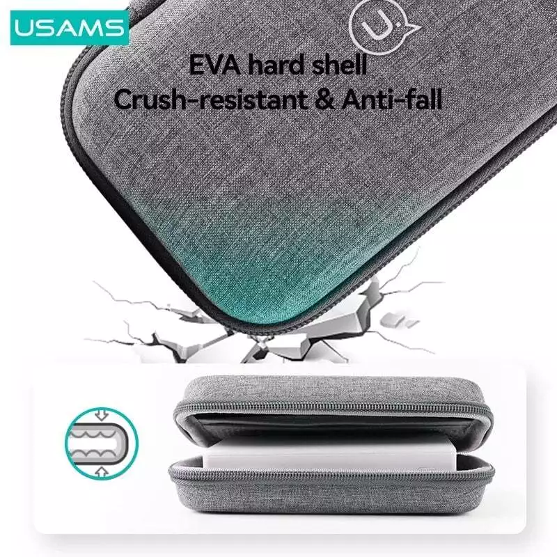 Túi đựng phụ kiện điện thoại chống sốc chống nước  USams Portable Storage Bag ZB263 _ Hàng chính hãng