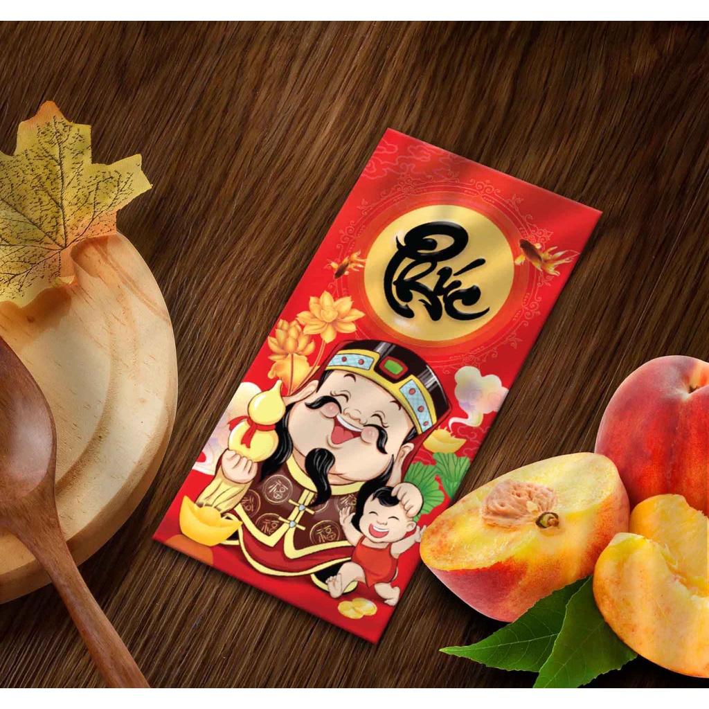 Bộ 100 Lì Xì Tết Thần Tài May Mắn