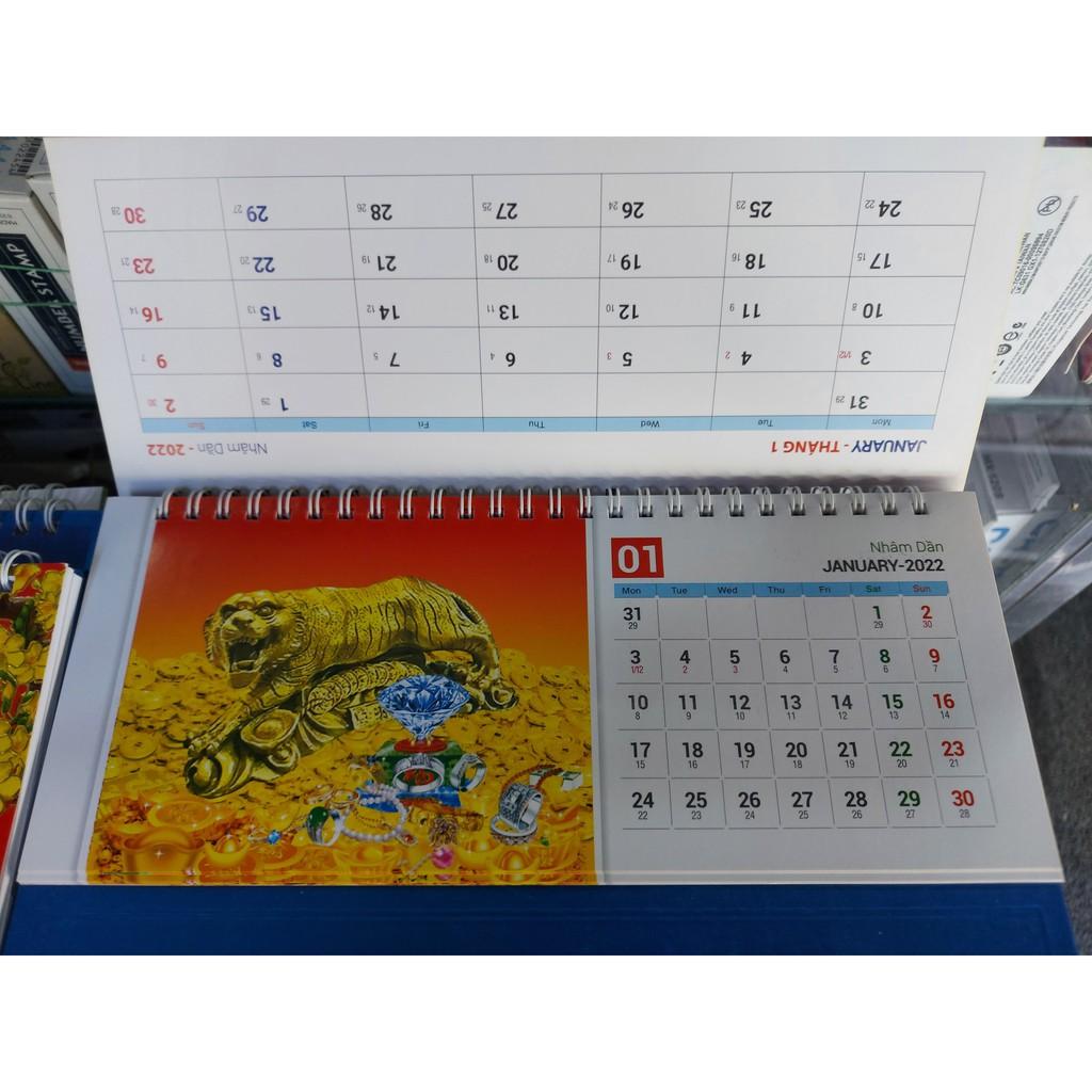 Lịch Để Bàn Chữ M 2022 - Mẫu Ngẫu Nhiên