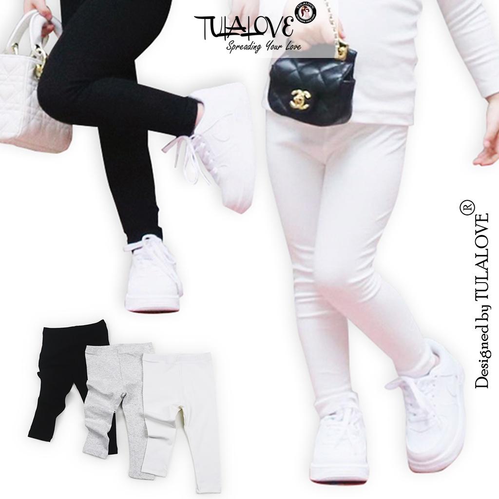 Quần Legging Dài Bé Gái Vải Zip Chất Lượng Cao Tulalove