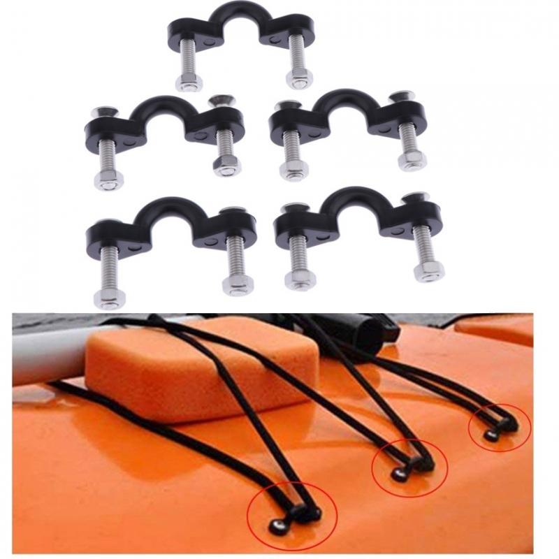 5 Pack Kayak Pad Eyes Bungee Fishing Accessories Boats Deck Loops Buckles