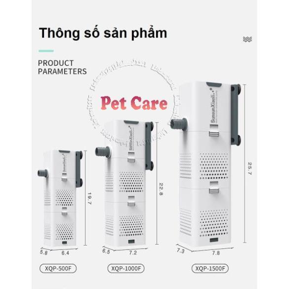 Máy lọc nước bơm oxy bể cá XQP nội địa cao cấp