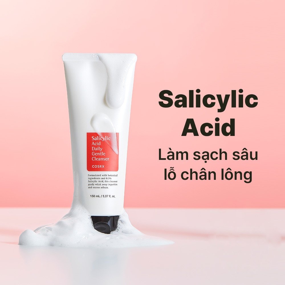Sữa rửa mặt COSRX Salicylic Axit 0.5% 150ml tái tạo da hiệu quả