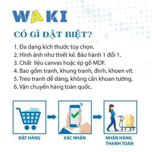 Bộ 3 tranh treo tường phòng khách “Tảng băng trôi” | Tranh trang trí hiện đại W3466