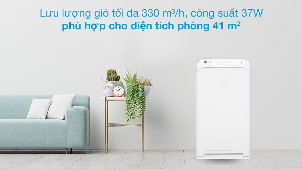 Máy Lọc Không Khí Daikin MC55UVM6 Công nghệ Streamer 3C Tích Hợp Ion Plasma Lõi Lọc Tuổi Thọ Lên Đến 10 Năm Diệt Khuẩn Và Lọc Sạch 99,97% Bụi Bẩn, Diện Tích Sử Dụng 40 m2, Công Suất 37W - Hàng Chính Hãng