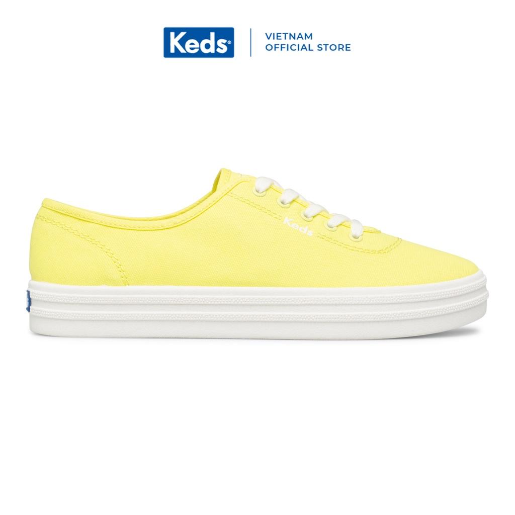 Giày Keds Nữ- Breezie Canvas Neon Yellow- KD065865WF