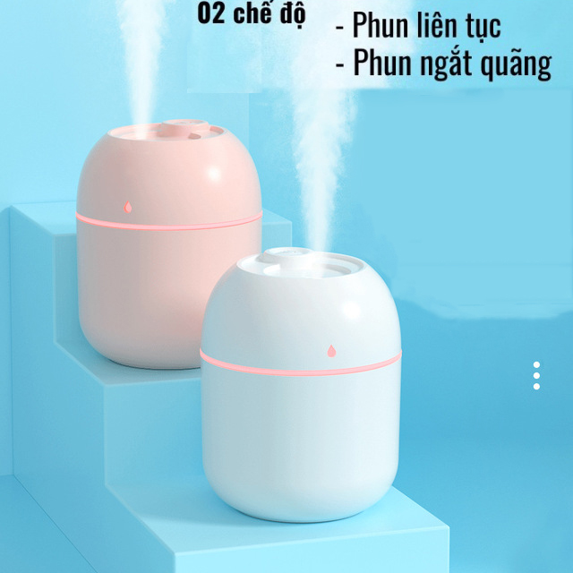 Máy Xông Tinh Dầu Mini - Máy Tạo Ẩm Phun Sương - Khuếch Tán Tinh Dầu Đuổi Muỗi - Xanh Lá