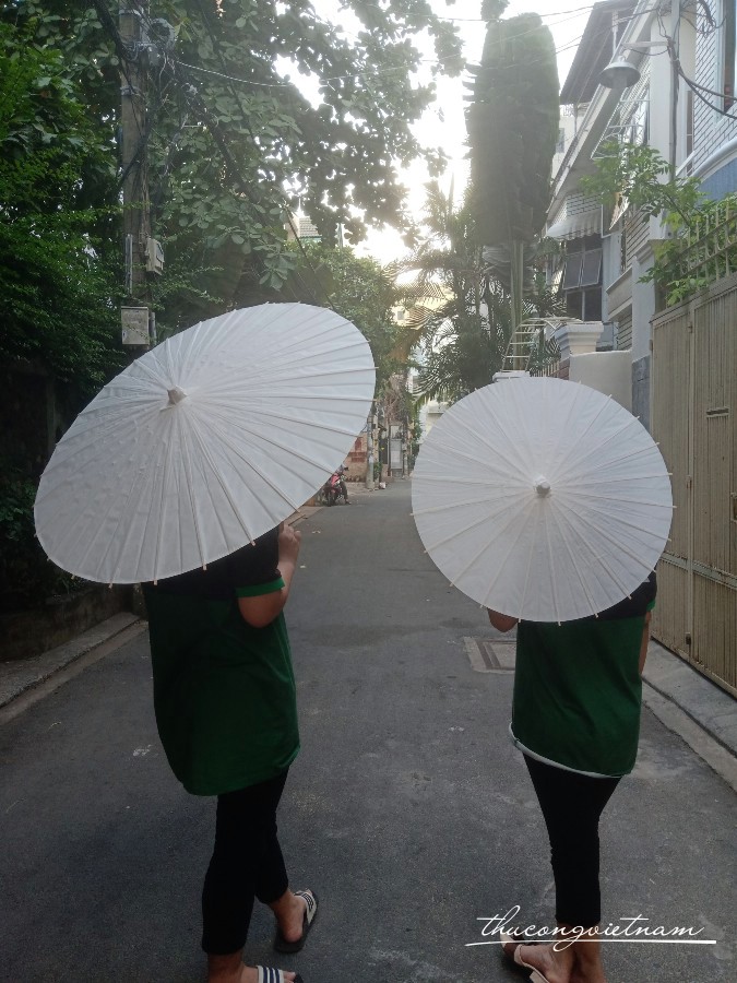 Dù giấy trơn