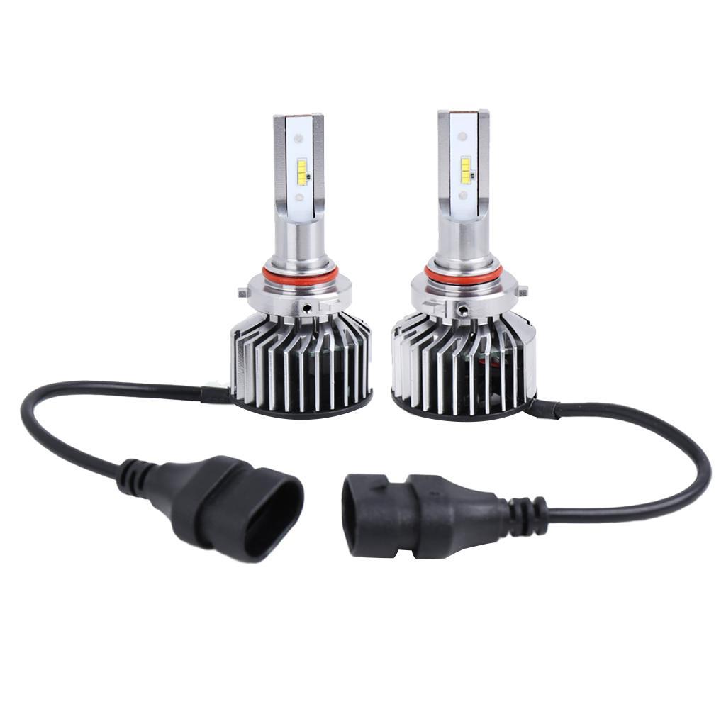 2X LED Headlight Bulbs 55W 68000 Lumens 6000K Xenon White Extremely Bright COB Chips Led Kit Motorcycle and Car Headlight 9005