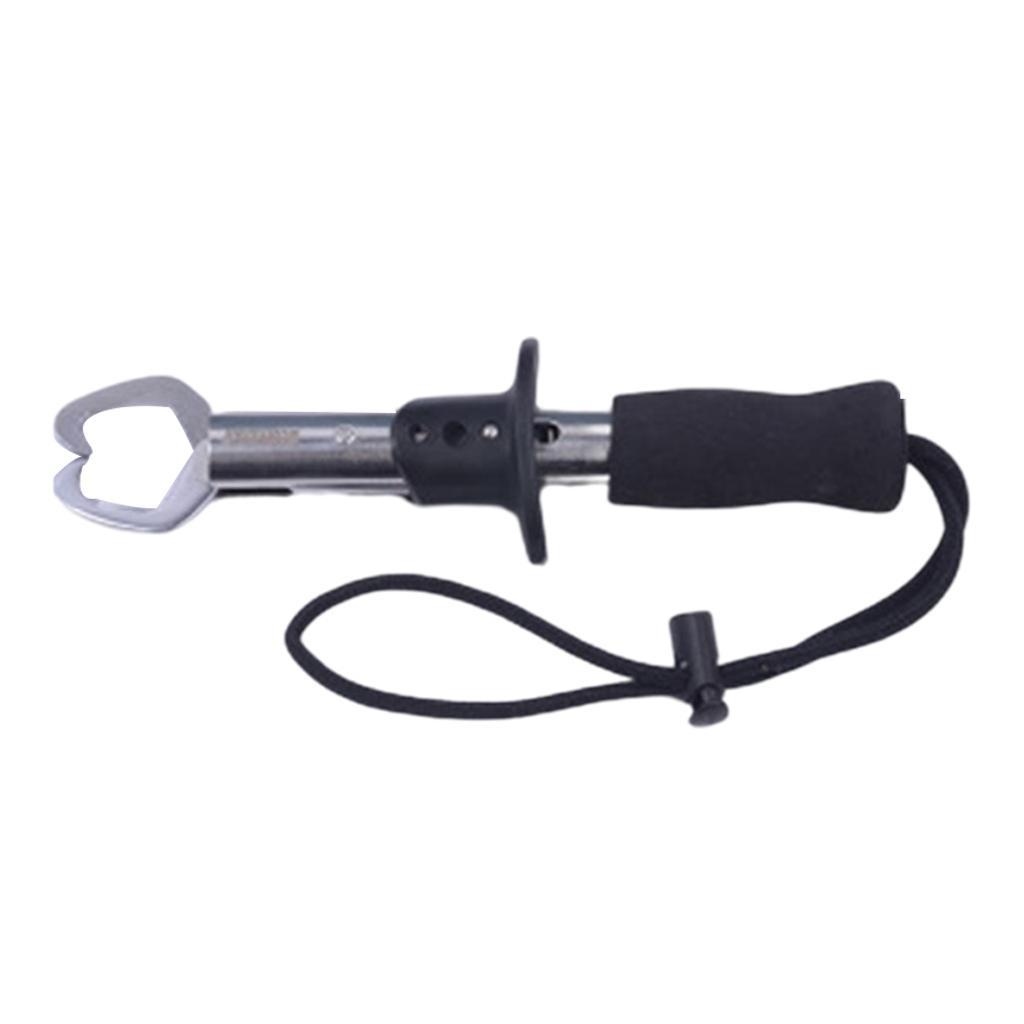 Fish Lip Gripper 15KG with Scale Ruler Fishing Lip Gripper Tool 175x19mm