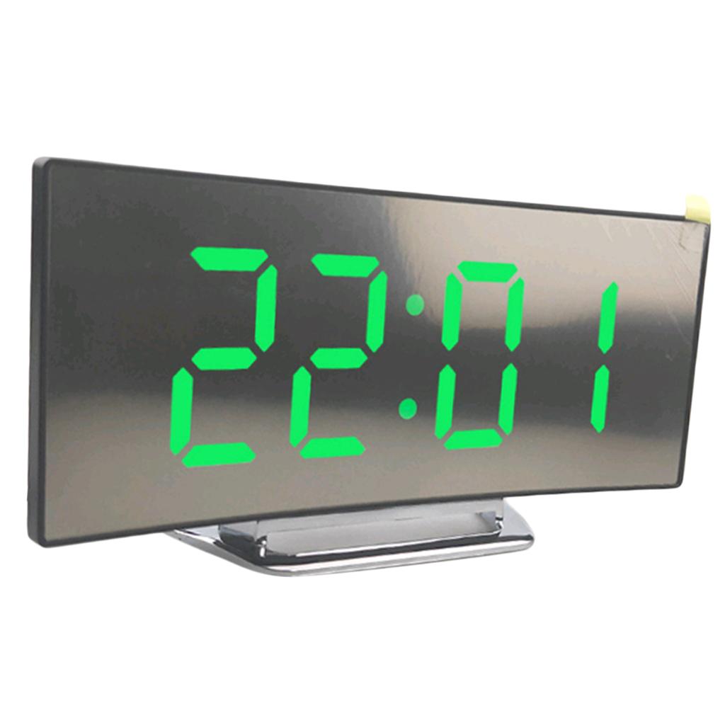 4 Pieces Modern Digital LED Clock Alarm Clock Desktop LED Calendar Clock